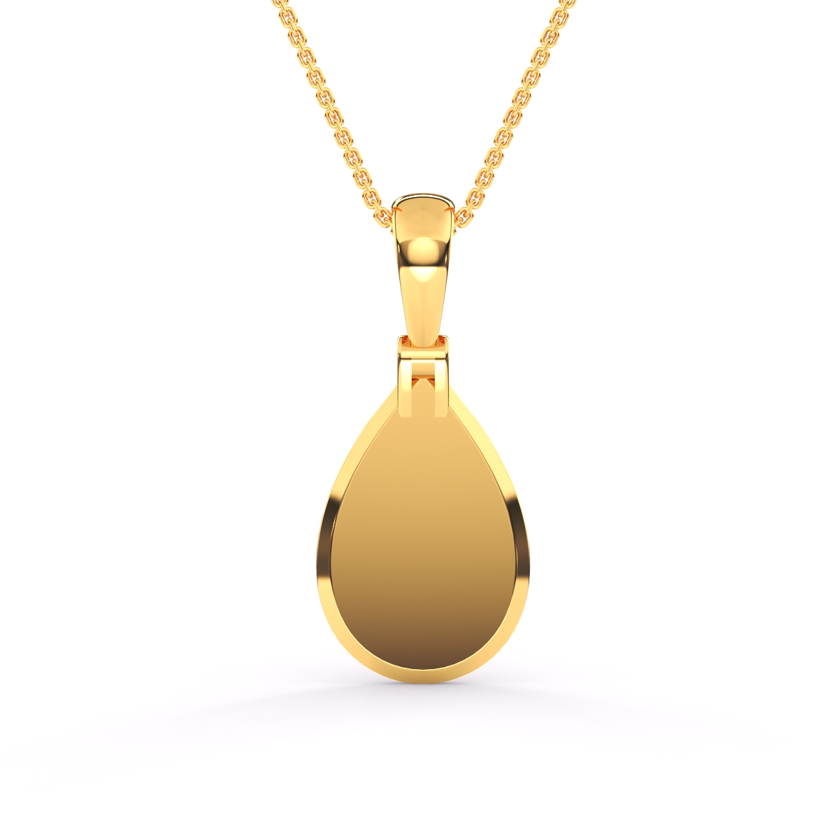 Fancy Pear Shape Diamond Halo Pendant